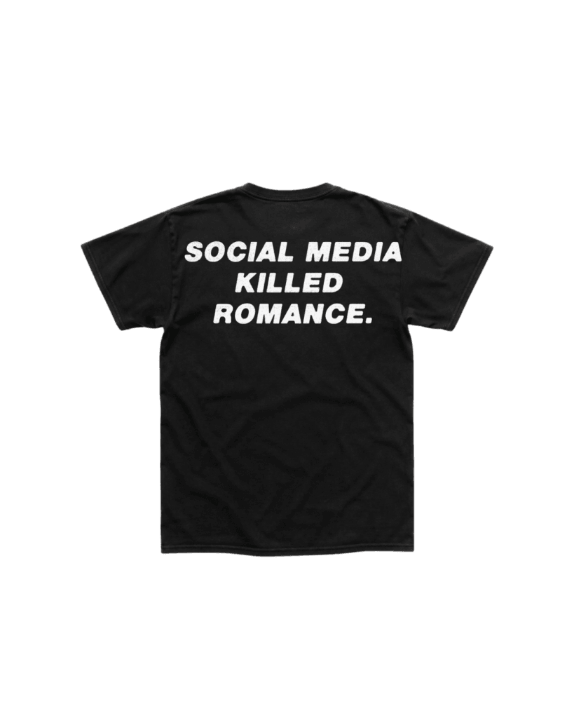 SOCIAL MEDIA K*LLED ROMANCE black