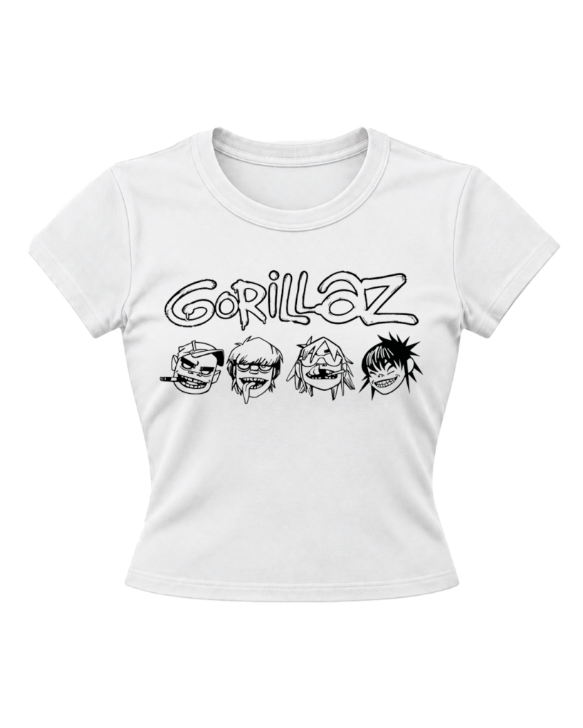 Gorillaz white but babytee