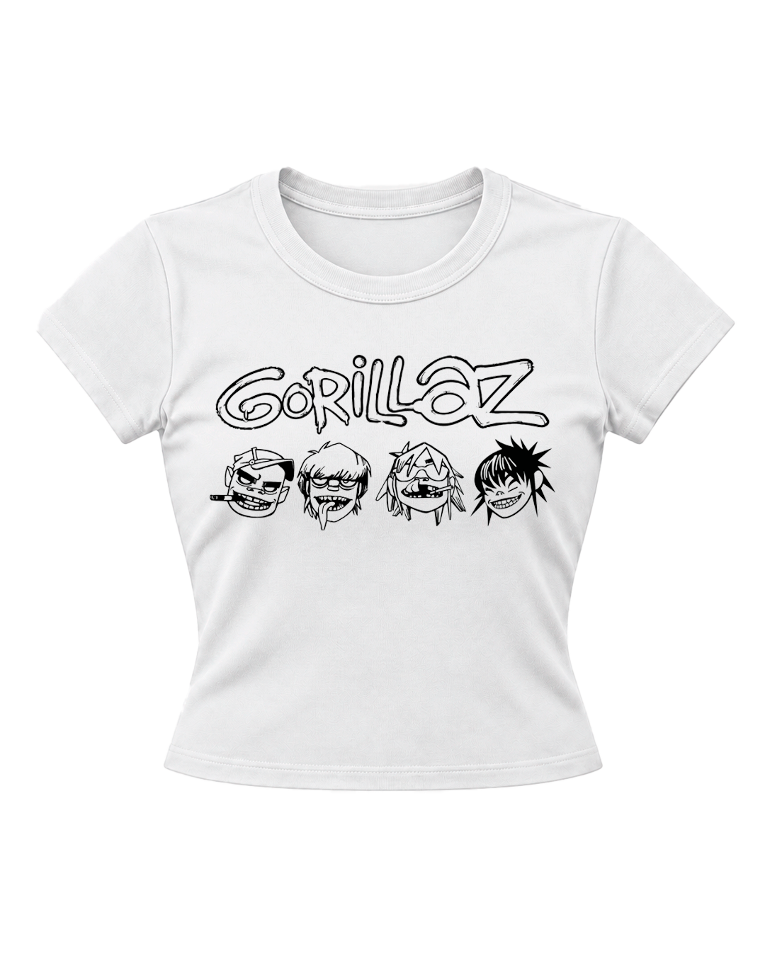 Gorillaz white but babytee